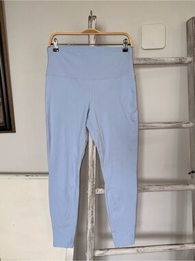 Lululemon Highrise Nulu Double Lined Align 28” Sinatra Blue Size 12 EUC W5CTIS